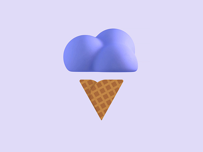 Ice cream experiments 3d after effects c4d cinema 4d icecream illustration