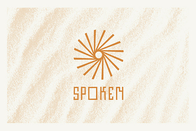 Spoken Logo Concept branding design graphic design icon illustration lettering logo retro typography vector