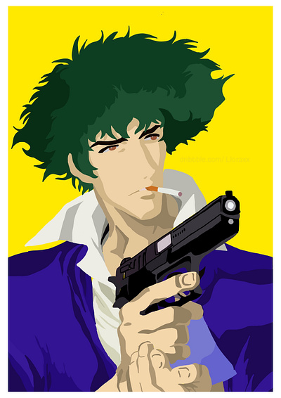 cowboy bebop artwork art design digital art graphic design graphicdesign illustration minimal