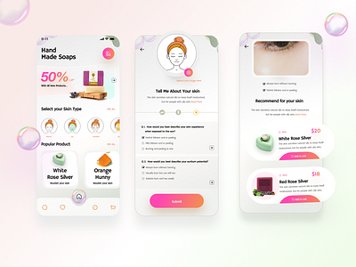 Beauty soap App app design beauty app beauty product cosmetics product ecommerce app ecommerce shop facial mobile design mobile ui mobile uiux online shop skincare soaps