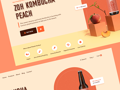 Zoh Probiotics - Web e-Commerce design ecommerce app ui uiux