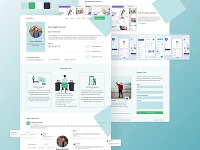 Portfolio UI Design design freelance portfolio portfolio page sushan sushanmah typography uidesign uiux web webdesign website