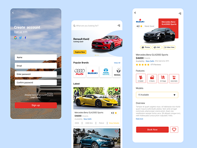 Car buying app branding design icon illustration selling typography ui ux