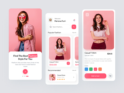 Likjid - Fashion Mobile App app awesome clean clothes clothing design design design app fashion app mobile ui pink shopping shopping app ui ui ux ui design uidesign uiux ux ux ui uxdesign