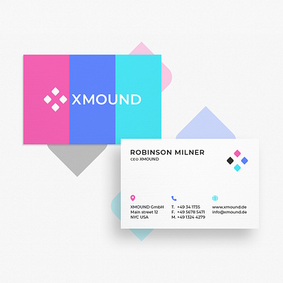 Business Card XMOUND branding business card business card design business cards businesscard creative creativity design designer graphic design graphic artist logo minimal modern typography visiting card