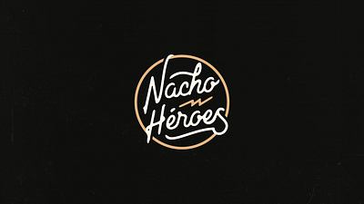 Nacho Heroes Logo branding clean design font lettering logo type typography vector vintage