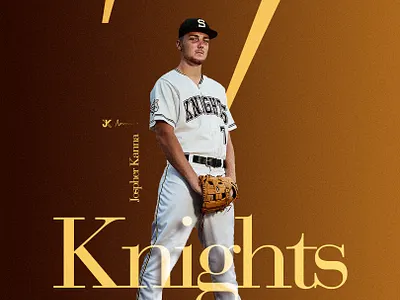 Baseball Knights. design typography