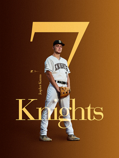 Baseball Knights. design typography