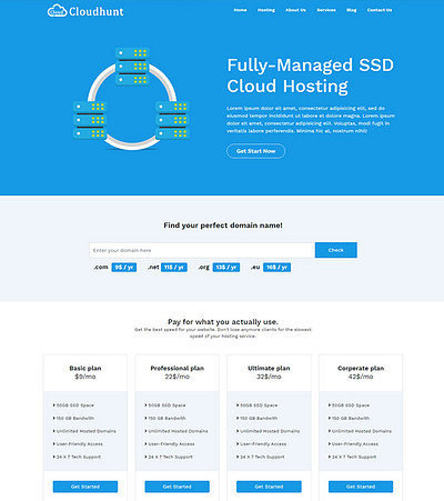 Free Hosting Website Template bootstrap free template free templates free website template html template website template