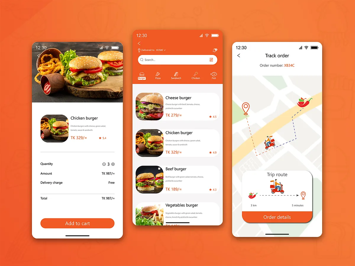 Fast Food App designs, themes, templates and downloadable graphic ...