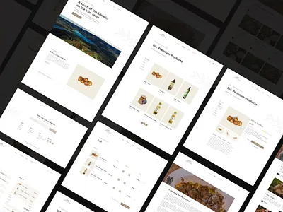 Minimalistic web shop about us blog post branding checkout checkout form delivery ecommerce food ladning page minimalistic product page typography web design webshop website wholesale