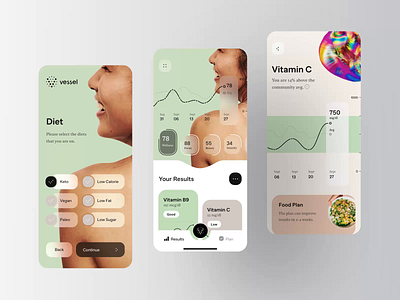 Vessel - Medical Application Animation additive animation ehr emr health health app health care healthcare healthy medecine medical medicine medicines moblie phr product design supplement supplements