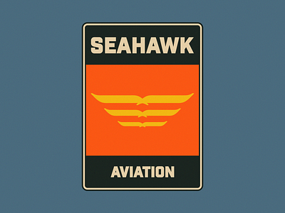 SEAHAWK AVIATION LOGO/PATCH DESIGN. abstract adobe brand brand and identity brand design brand identity branding branding and identity branding design logo logo and branding logo design logodesign logomark logotype mark minimal minimalist logo patch vector