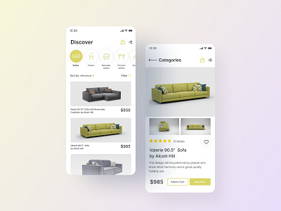 Furniture store mobile app design 012 app daily 100 challenge daily ui dailyui dailyui012 dailyuichallenge ecommerce app ecommerce design ecommerce shop furniture furniture store ui ui design uidesign ux ux ui ux design uxdesign