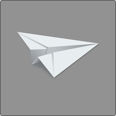 Illustration paper airplane. illustrations illustrator logo paper craft vector