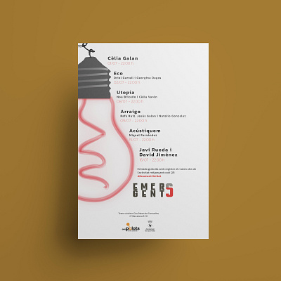 Poster Emergents culture design design art designer minimal theatre