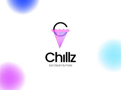 CHILLZ logo gradient gradient logo ice cream logo logo logos