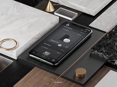 Smart Gadget controller app animation app application artificial intelligence c4d iot mobile ui motion smart smarthome smartphone ui user experience user interface ux uxdesign