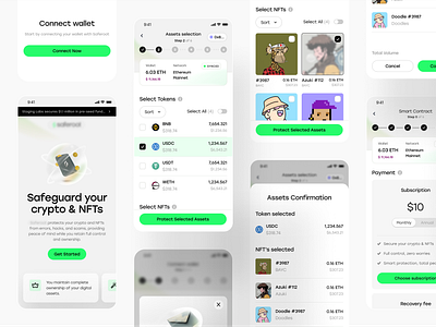 Onboarding - Safeguard Crypto & NFTs crypto mobile app nft onboarding ui