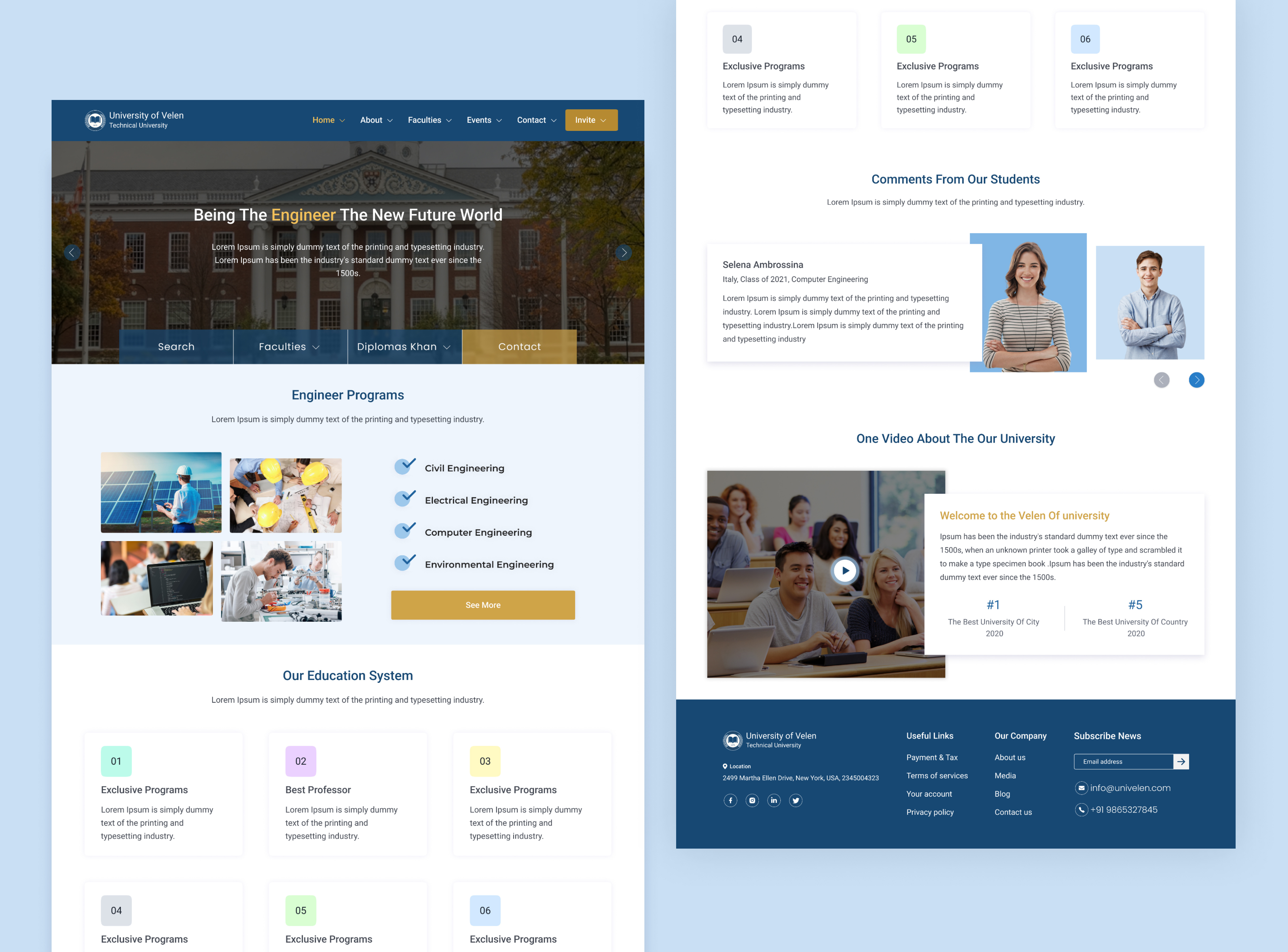 Example of Landing Page UI/UX Design