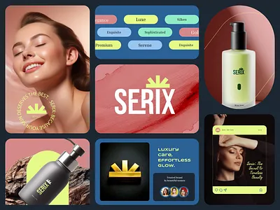 SERIX - A Luxury skincare Branding | Orbix Studio animation beauty beauty product brand identity branding care cosmetics cosmetology face graphic design logo logomaker motion graphics natural life orbix studio self care skin skincare ui women