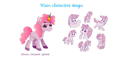 Princess unicorn character design animal art book illustration character character design character development children character children illustration childrens book childrens book illustration horse illustration picture book pony poses princess unicorn