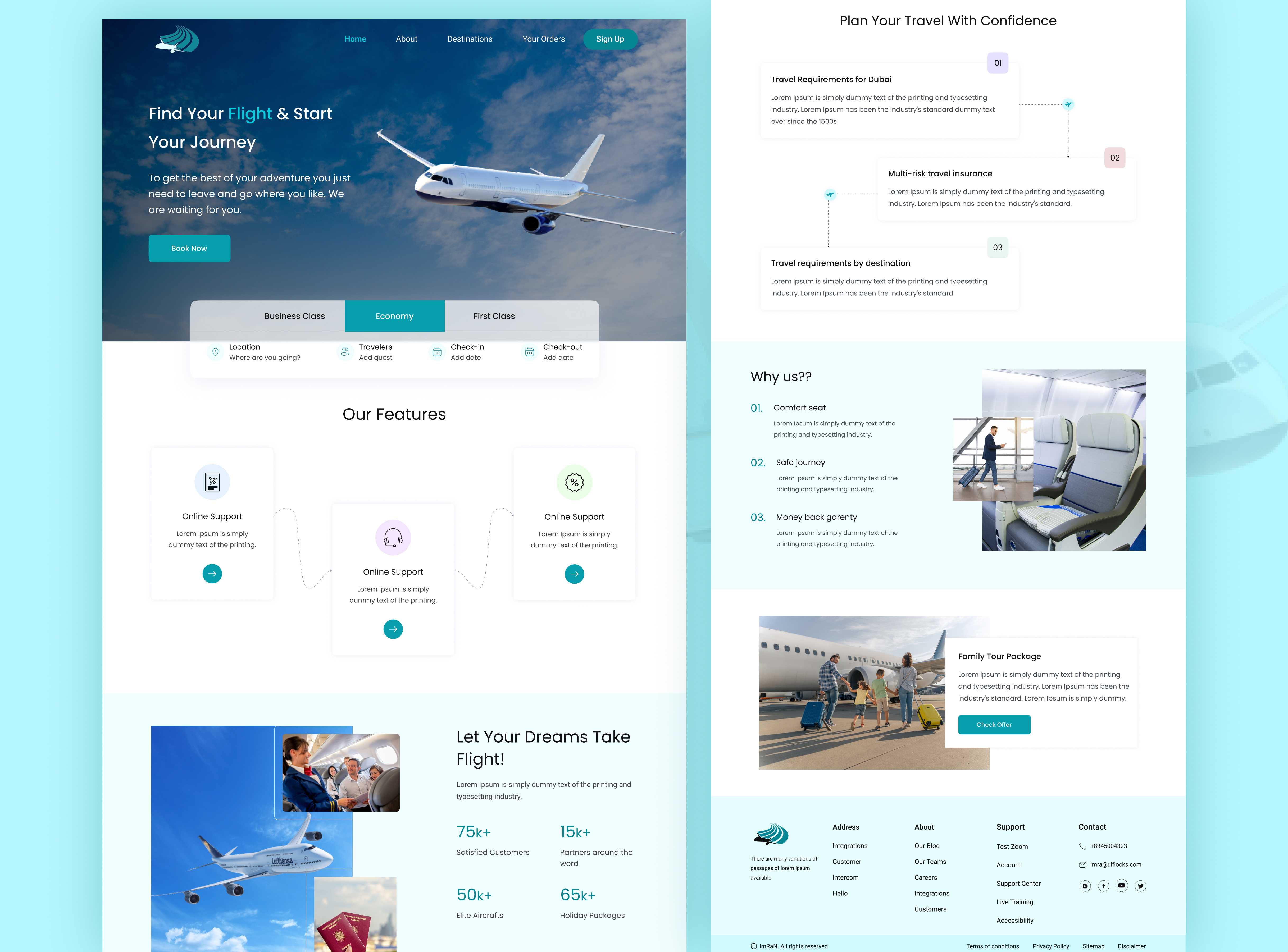 Example of Landing Page UI/UX Design
