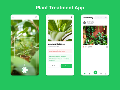 Plant Treatment Mobile App app mobile plant treatment ui ux