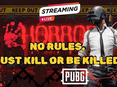 YouTube Thumbnail for PUBG Gamer. branding gamming thumbnail graphic design thumbnail youtube thumbnail