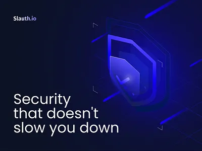 Slauth.io (Cybersecurity) branding cybersecurity dark design illustration landing page ui ux