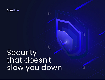 Slauth.io (Cybersecurity) branding cybersecurity dark design illustration landing page ui ux