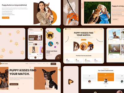 Puppy care, dog care, Branding ecommerce website UI/UX design branding cat care website cat logo cat love cat website design dog care website dog logo dog website figma graphic design illustration logo pet care pet care website ui user interface ux website website design