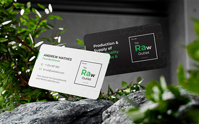 Raw Outlet bussiness card cannabis cards design graphic design graphicdesign lifestyle marketing medicine tradeshow