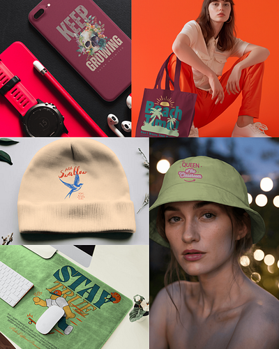 🎨 Bring Your Designs to Life with Mockey.ai accesaccessories beane cap phone cover totebag