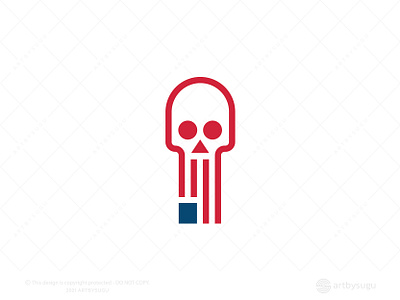 American Skull Logo for Sale american flag logo american logo american skull logo american skull logo branding branding design creative logo illustration logo design logo for sale logo mark logo type morden premade logo ready made logo skull art skull logo unique logo unused logo usa flag logo vector