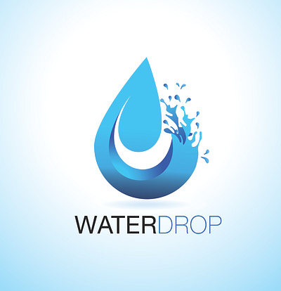 Water Drop Logo branding drop logo graphic design icon logo design vector vector logo water drop logo water logo