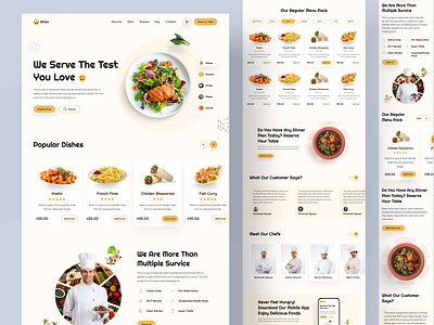 Restaurant Landing Page - Bites food food and drink food app food delivery food delivery service food delivery website halal halal design development homepage design nasim redesign restaurant restaurant app restaurant branding restaurant home restaurant landing page restaurants uiuxdesign webdesign website design