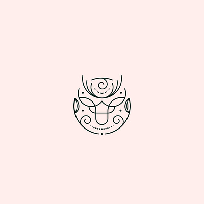 DEER LOGO branding branding design design elegant design flat geometric design illustration logo minimal simple design