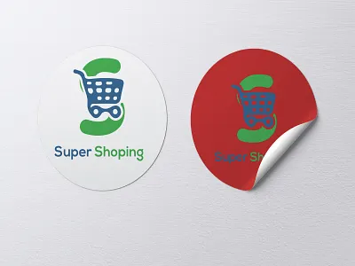 SHOPPING LOGO animation branding flat logo minimal shopping typography