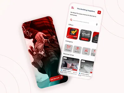 Building Supplies app design e commerce app ecommerce