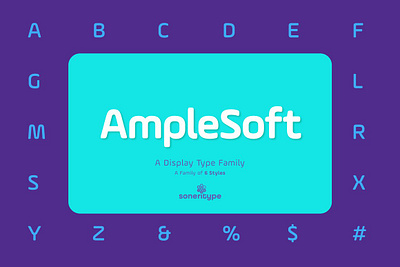 AmpleSoft Display Type Family animation branding design graphic design illustration illustrator logo typography ui vector