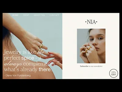 NIA HOMEPAGE branding branding design graphic design minimalism minimalistic simple design web design webdesign website website design
