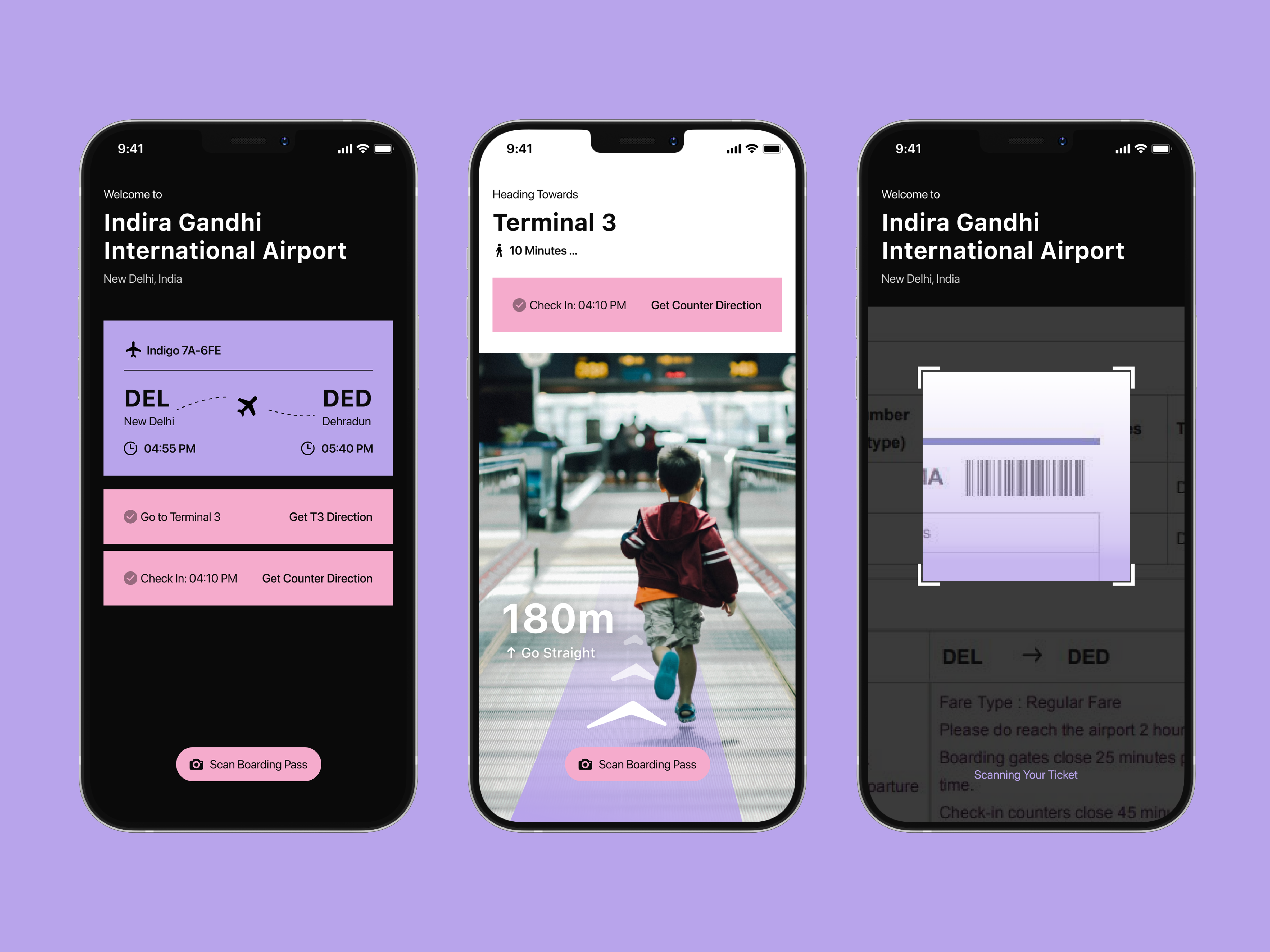 Example of Airport AR Navigation – Design Concept