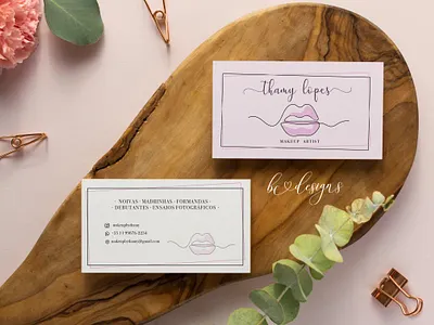Business Cart - Professional Makeup Artist branding business card businesscard design illustration logo logodesign logodesigner makeup vector