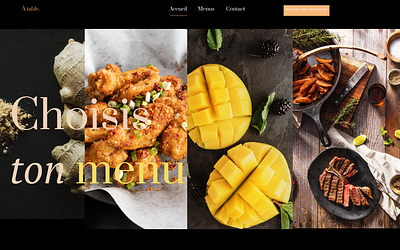 Design web pour Restaurant branding communication design food restaurant