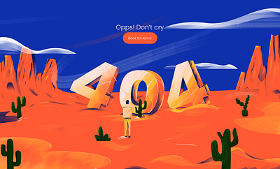 404 Page illustration 2d illustration 404 404 error 404 illustration 404 not found 404 page 404landing page desert illustration illustrations landing page illustration mountain illustration onboard illustration page not found web illustration