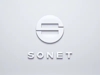Sonet Logo card processing cards finance fintech it logo minimal technology