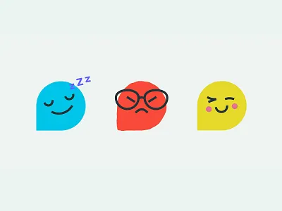 Sunny Health Moods brand emoji emoticons faces identity moods