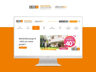 Miroiterie du Mont Saint Michel / Décorisol design ui ux webdesign website wordpress