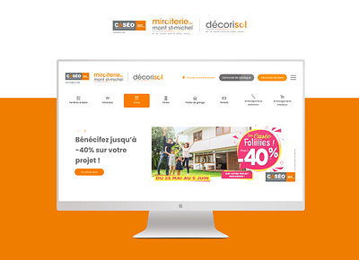 Miroiterie du Mont Saint Michel / Décorisol design ui ux webdesign website wordpress